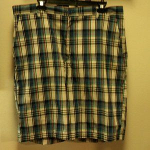 Blue Gear Blue Plaid Golf Shorts